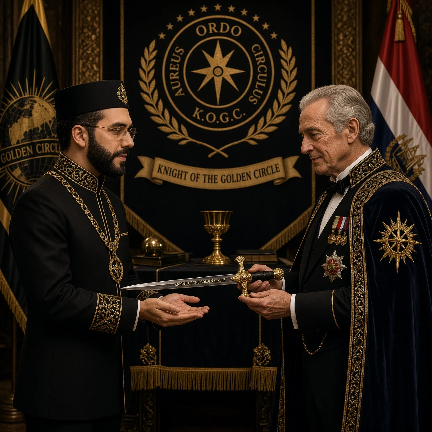 Bukele’s Ceremonial Sword Stirs Golden Circle Knight Aura Debate