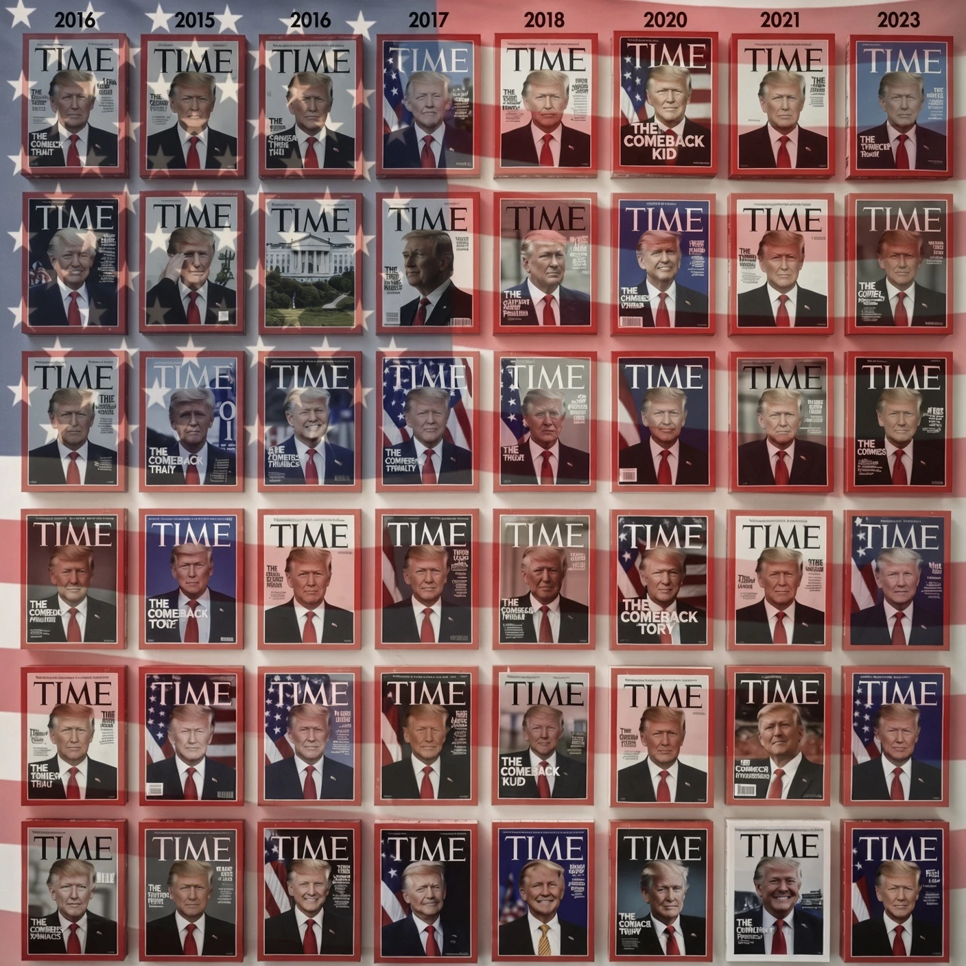 Trump Claims Time’s Cover Crown on America First Terms