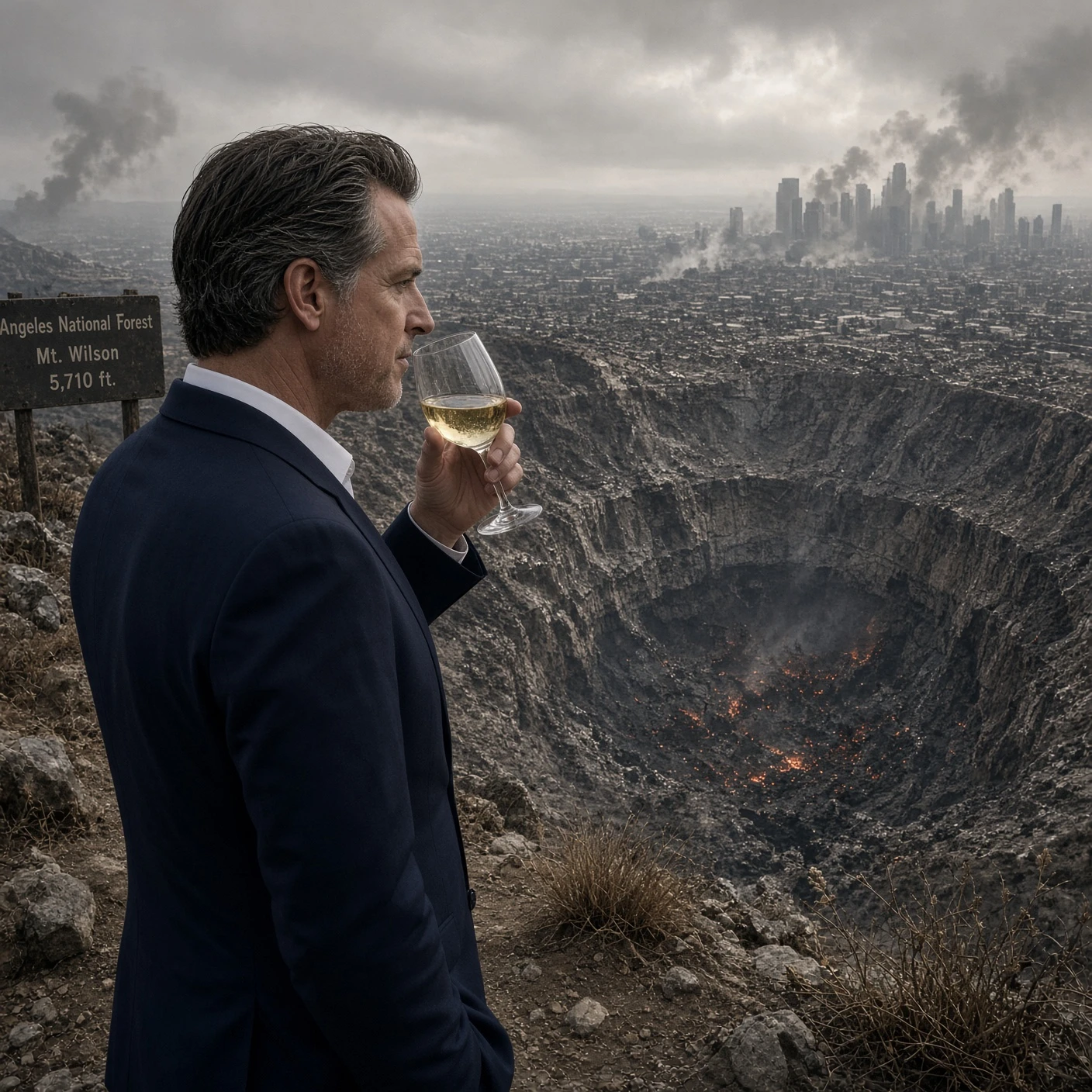 Trump Names the Stake; Newsom Objects, Then Forgets Palisades