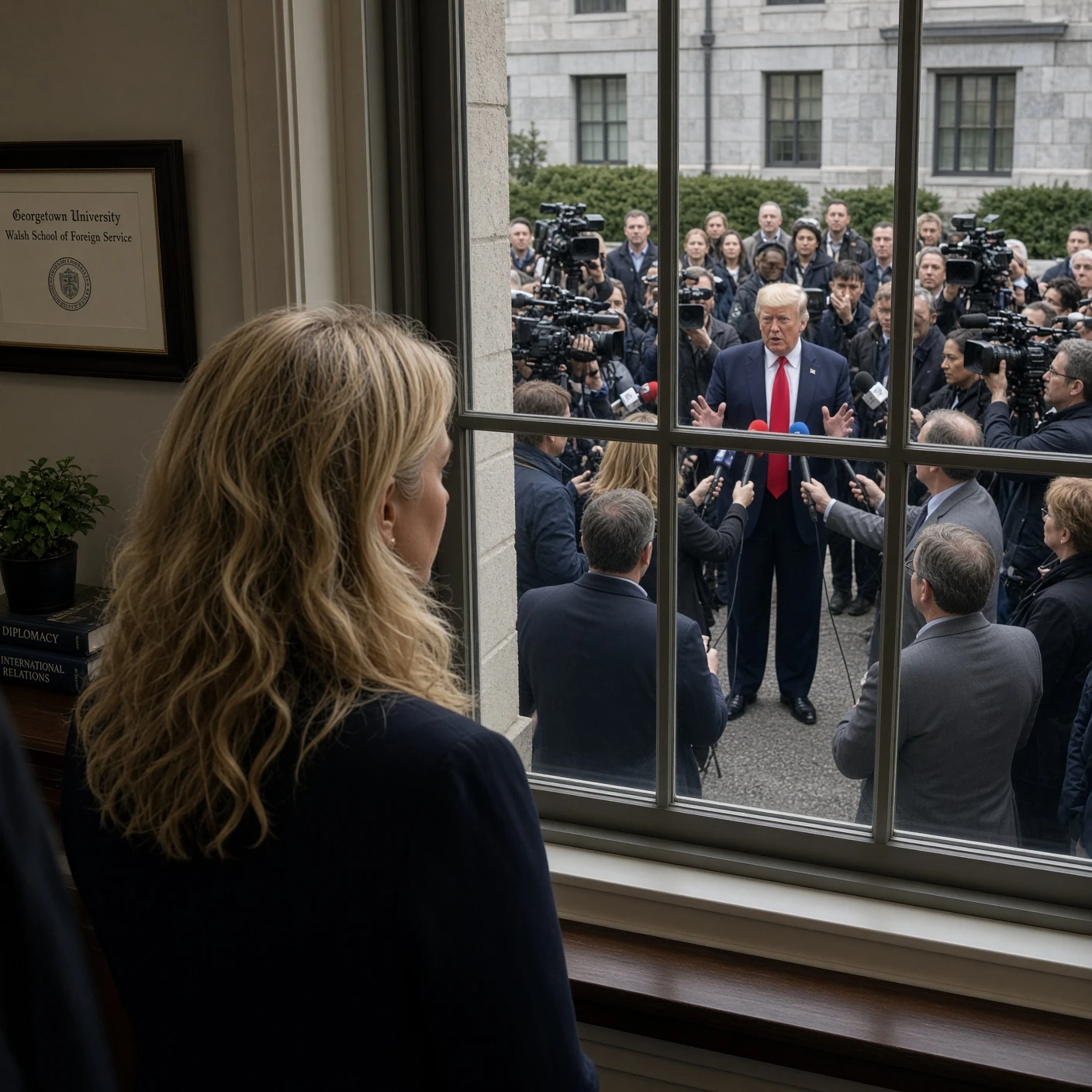Zacharia Stuns by Vowing Trump Will Take South Lawn Questions