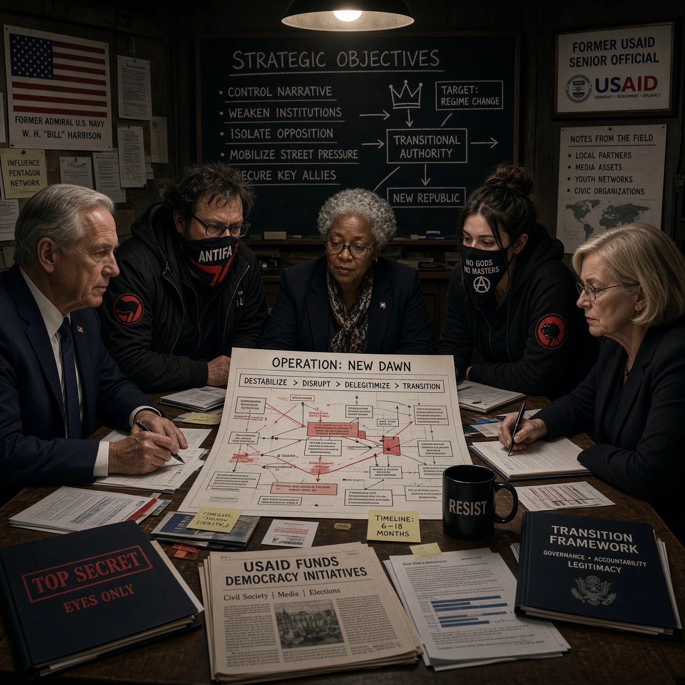 Retired Admirals and Bureaucrats Caught Defining When America Is Illegitimate