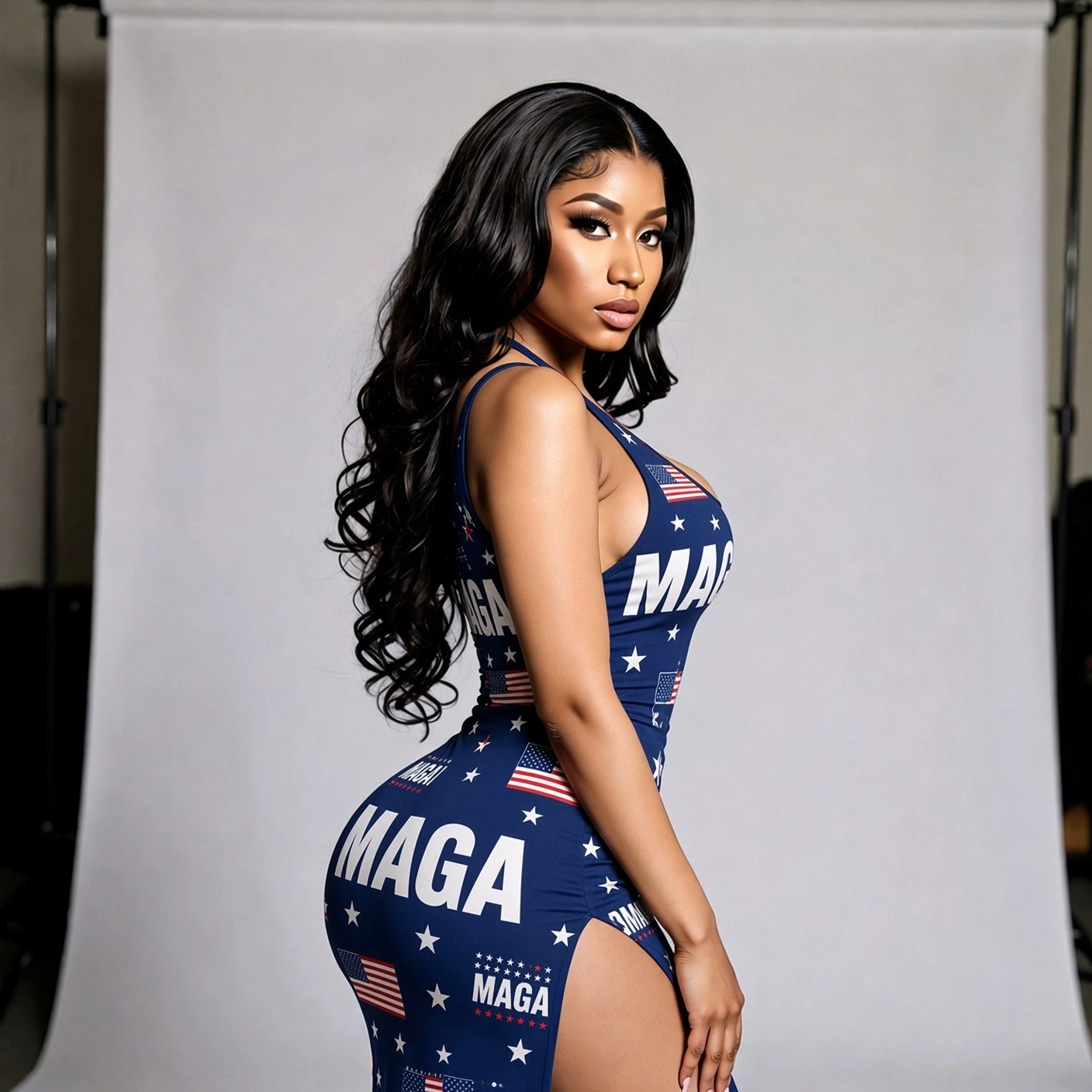 Trump Notes Husted Build Then Praises Minaj At Michigan Rally