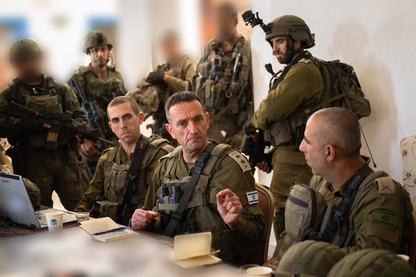 IDF chief visits soldiers in Gaza