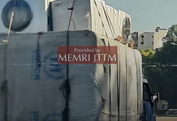 Syrian website: Hezbollah moves anti-aircraft missiles to Syria in ‘UN’-labeled trucks