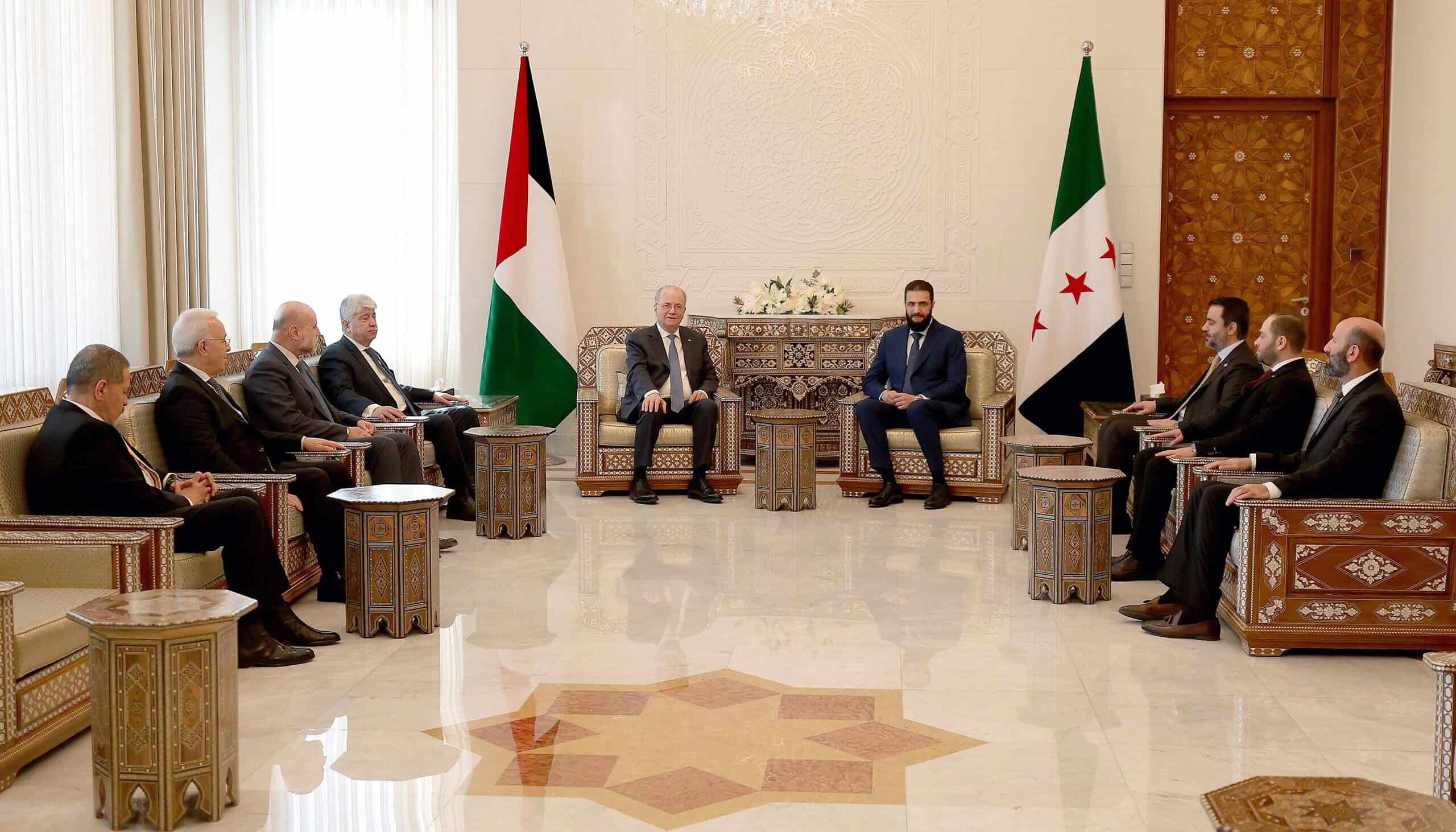 PA prime minister meets Syrian leader al-Sharaa in Damascus