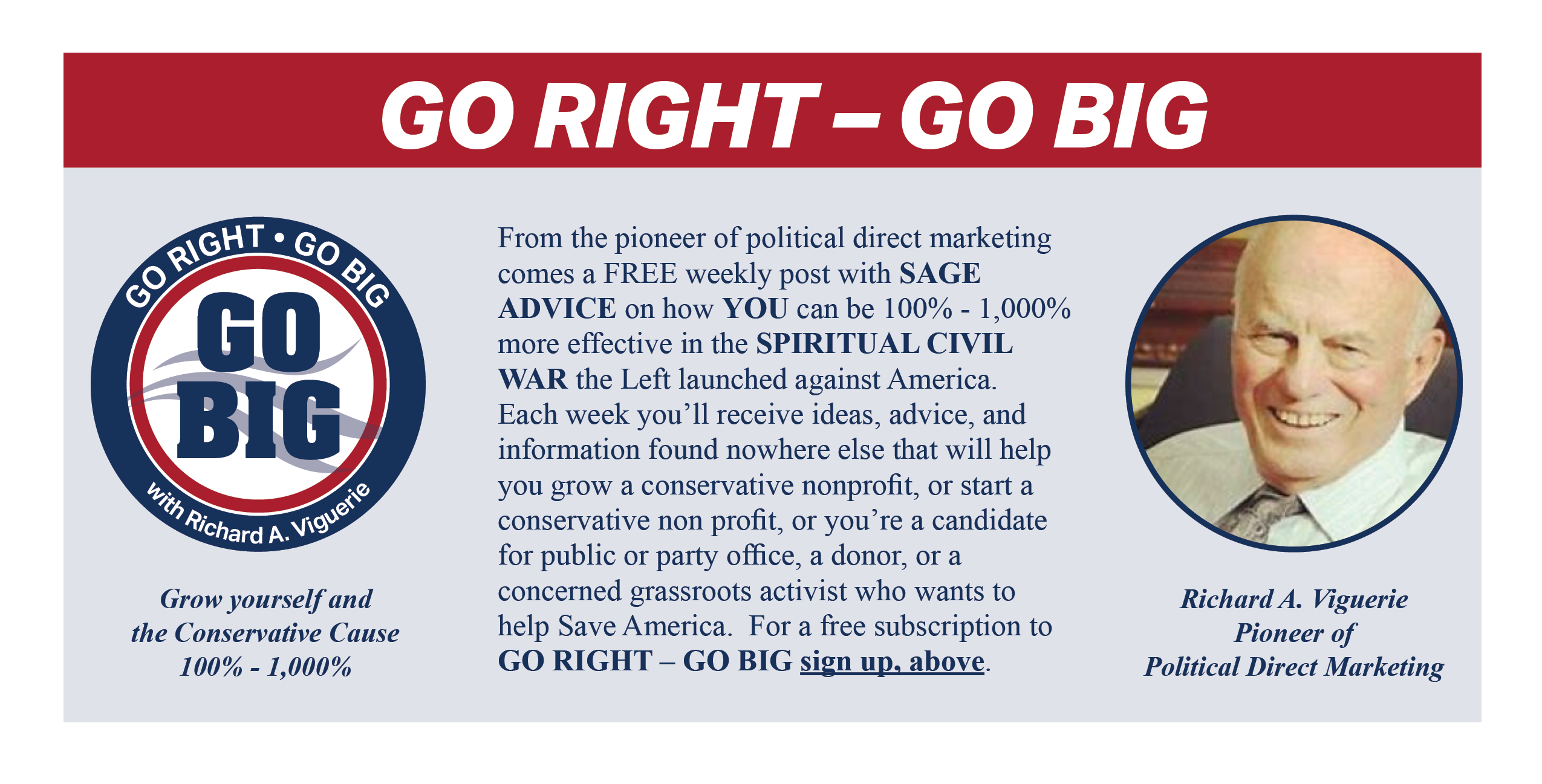 #122 - FOCUS ON ISSUES AND  BUILD THE CONSERVATIVE MOVEMENT  Continued #3…