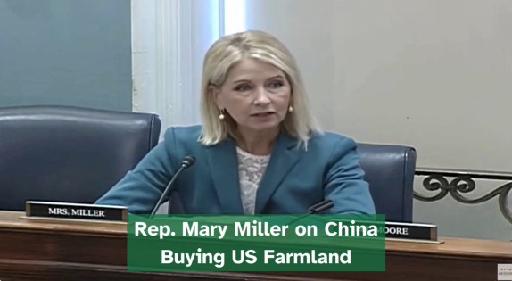 GOP Rep. Mary Miller Introduces Bill To Ban Chinese Ownership of American Land