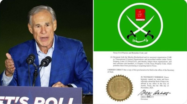 Texas Governor Greg Abbott Leads In The War Against The Islamization Of America