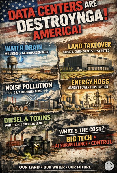 The Fight To Stop Data Centers: American Policy Center Launches Nationwide Campaign