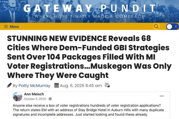 Democrats Hid Massive 2020 Michigan Vote Fraud Scheme