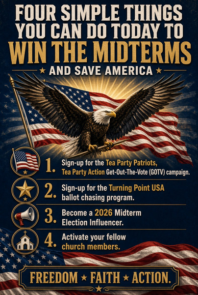 Four Simple Things You Can Do Today To Win The Midterms And Save America