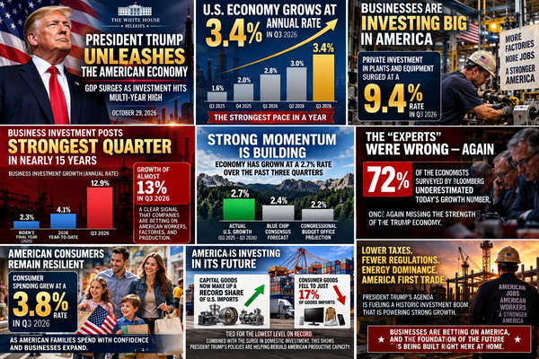 The Trump Economy: GDP Surges as Investment Hits Multi-Year High