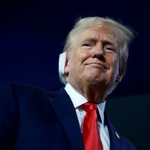 Secret Service installs bulletproof glass for Trump's outdoor rally in