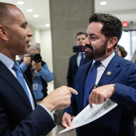 Jeffries, Lawler argue in Capital hallway over Obamacare amid