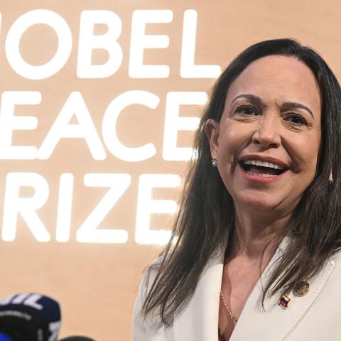 Venezuelan opposition leader Machado offers Trump her Nobel Peace Prize, says 'he deserves it'