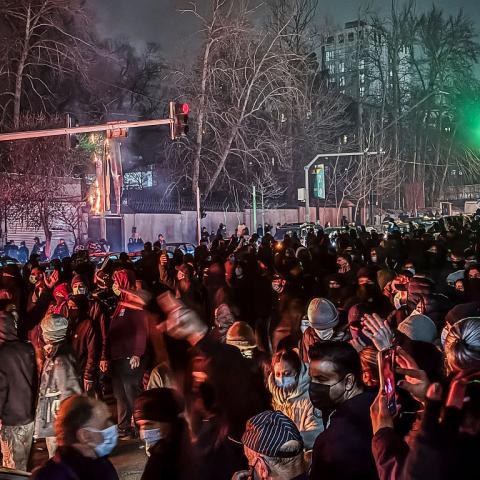 Iran supreme leader tells Trump to 'manage his own country' as protests result in at least 65 deaths