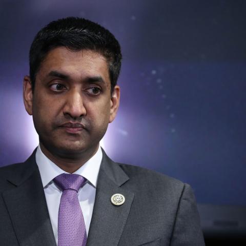 Democratic Rep Ro Khanna joins anti-ICE protest near Super Bowl stadium