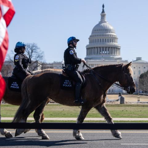 Two arrested over DC shooting of US Park Police officer