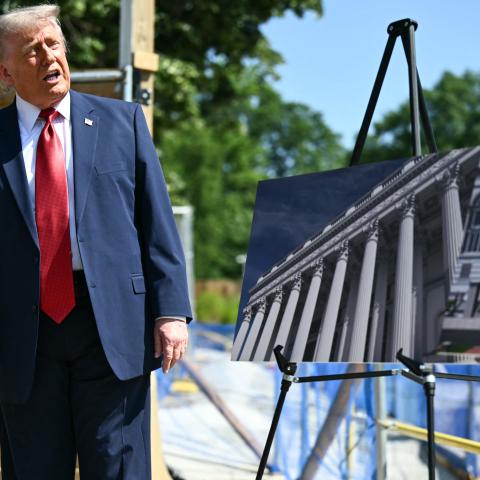 Trump says gunman who opened fire had ‘violent history and possible obsession’ with White House