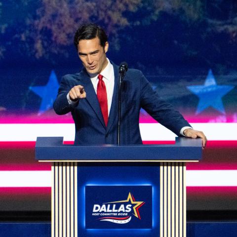 Texas GOP Rep. Brandon Gill mocks Democrats' land acknowledgments in his midterm convention speech