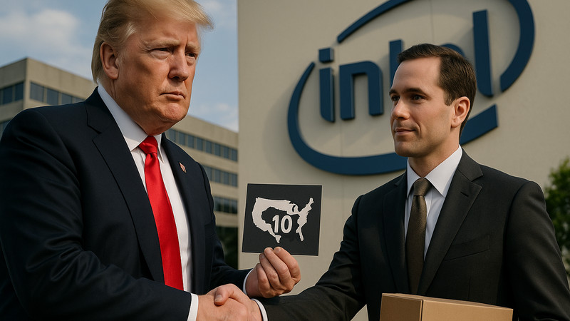 U.S. takes 10% stake in Intel Trump expands control of private sector