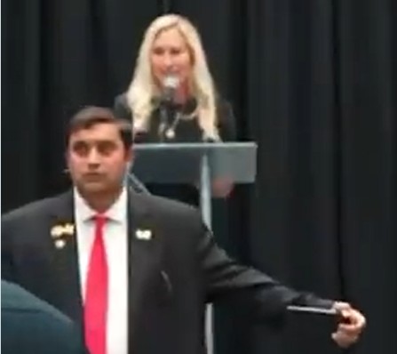 VFAF’s Kartik Bhatt Provided Security for Marjorie Greene Town Hall