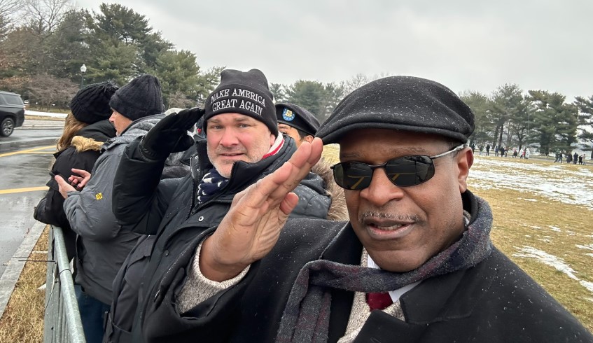 VFAF was invited to greet the President’s motorcade as it arrived at Arlington