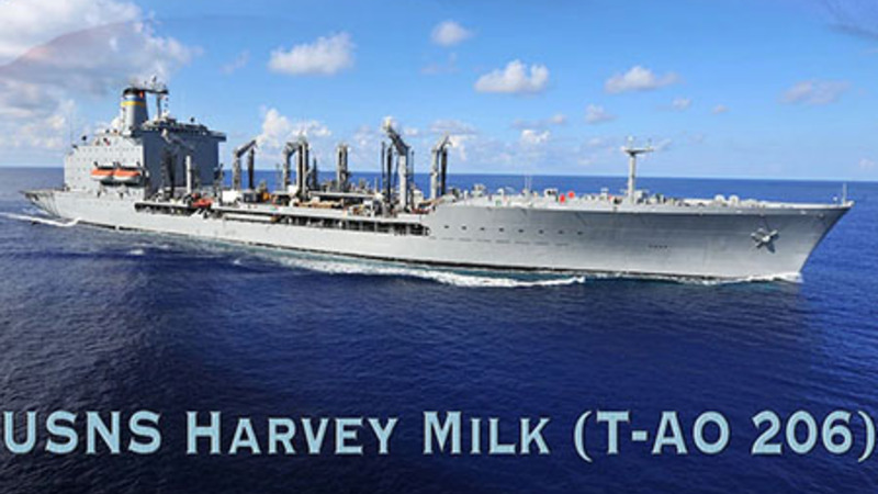Transgender veteran christens USNS Harvey Milk