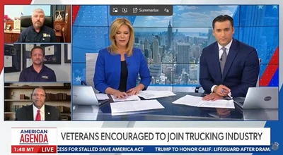 VFAF’s Lt. Col. Berney Flowers Appeared on Newsmax to Discuss Trump Administration Initiative to Recruit Veterans as Truck Drivers