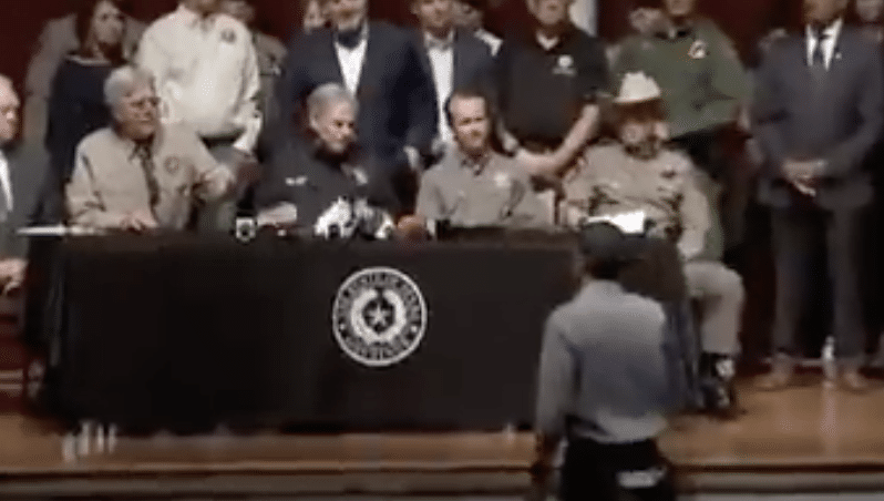 BREAKING: Beto O’Rourke Interrupts Gov. Abbott’s Press Conference on School Shooting, Gets Removed by Police