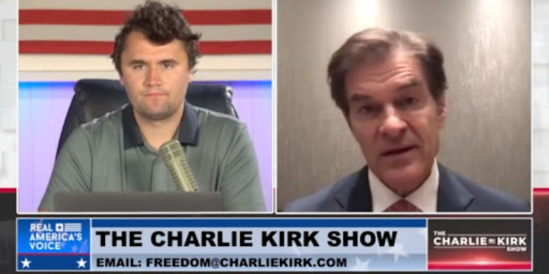 WATCH: Senate Hopeful Dr. Oz Takes Stance Against Medical Gender Transitions for Children on The Charlie Kirk Show
