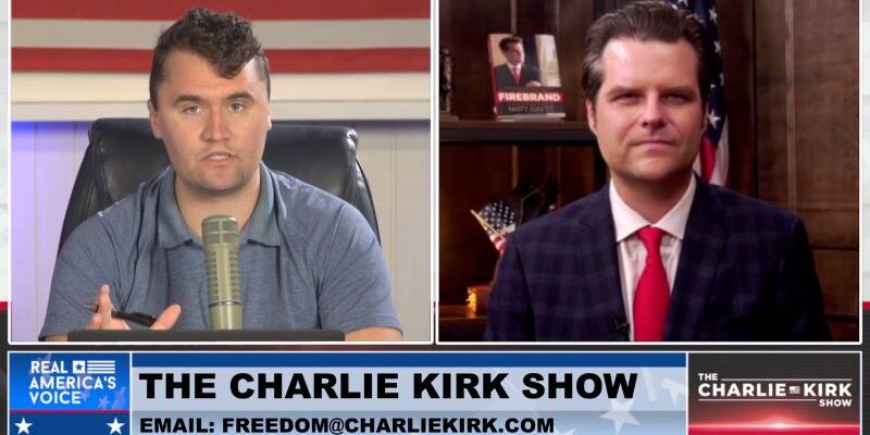 WATCH: Matt Gaetz Tells Charlie Kirk How He Beat the DOJ's 'Smear Campaign' Sex Trafficking Probe