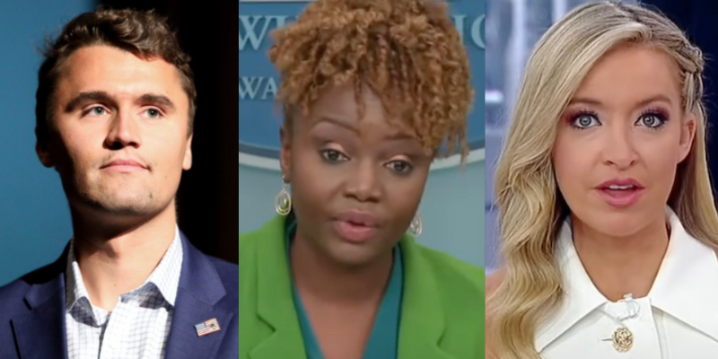 WATCH: Charlie Kirk and Kayleigh McEnany SLAM Biden's press sec over Nashville school shooting comments