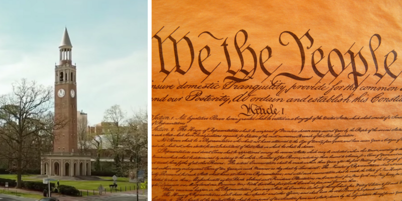 STEPHEN DAVIS: 673 UNC Chapel Hill profs pen letter opposing required courses on US founding documents