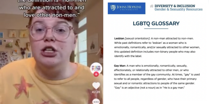 New definition of lesbian as 'non-men attracted to other non-men' erases women entirely