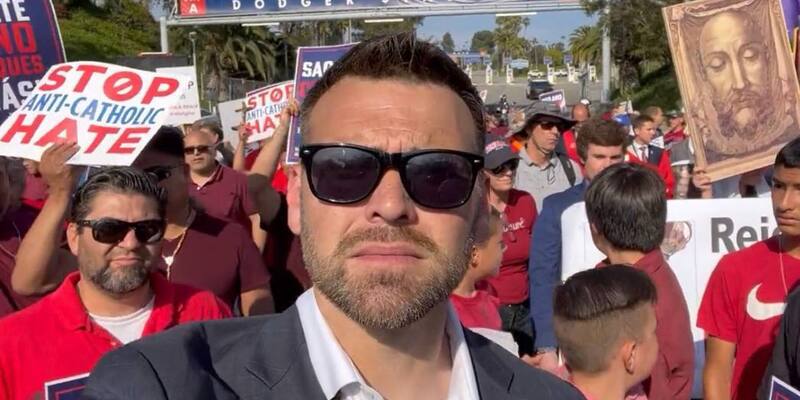 PRAYERFUL, PEACEFUL, POWERFUL: Jack Posobiec leads thousands in massively successful protest against anti-Catholic ‘drag nuns’ group outside of Dodger Stadium