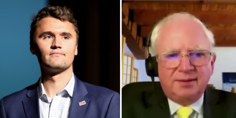 John Eastman tells Charlie Kirk the Trump indictment is '45 pages of basically false narrative'