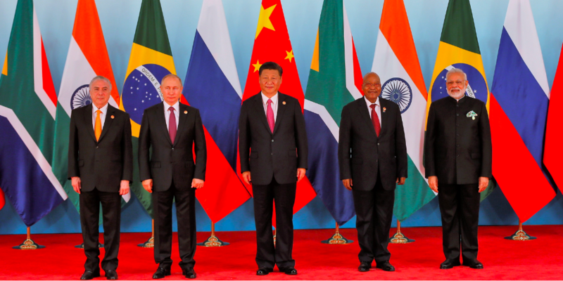 Putin blames western nations for market volatility, suggests BRICS should become the bloc of the 'global majority'