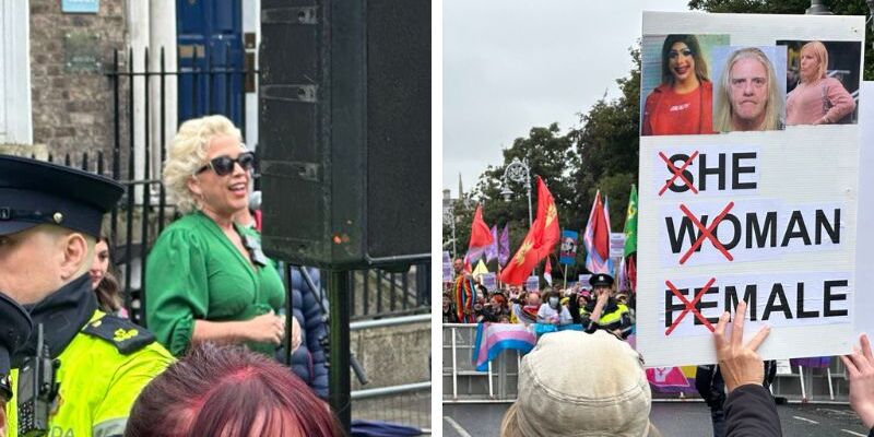 Antifa and Trantifa try to shut down women's rights event in Dublin, Ireland