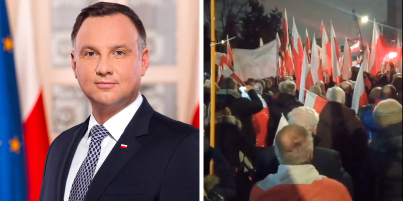 Polish President Duda to pardon 2 detained conservative MPs AGAIN as protests in streets of Warsaw intensify