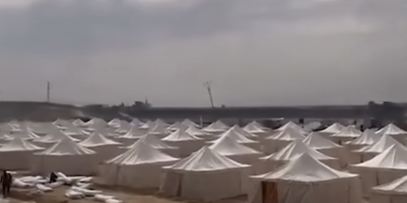 Israel builds camp to evacuate Palestinians ahead of Rafah invasion: report