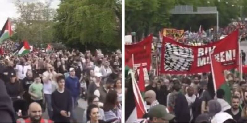 Gaza activists call for 'intifada revolution' during Eurovision contest in Malmo, Sweden