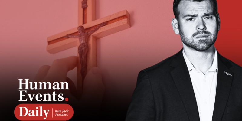 Jack Posobiec predicts the pride flag will replace Christian imagery in Warsaw, Poland