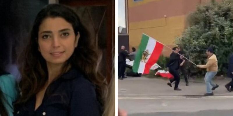 'The IRGC are on British soil': London woman protesting Iran beaten, injured by supporters of dead president Ebrahim Raisi 
