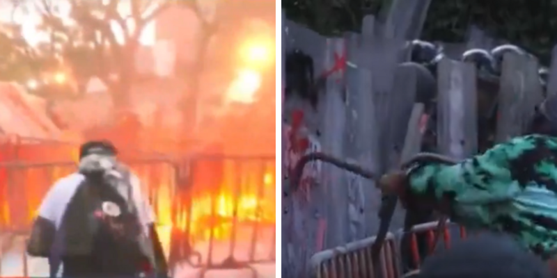 Gaza activists set fires outside Israeli embassy in Mexico City, 6 cops injured: report