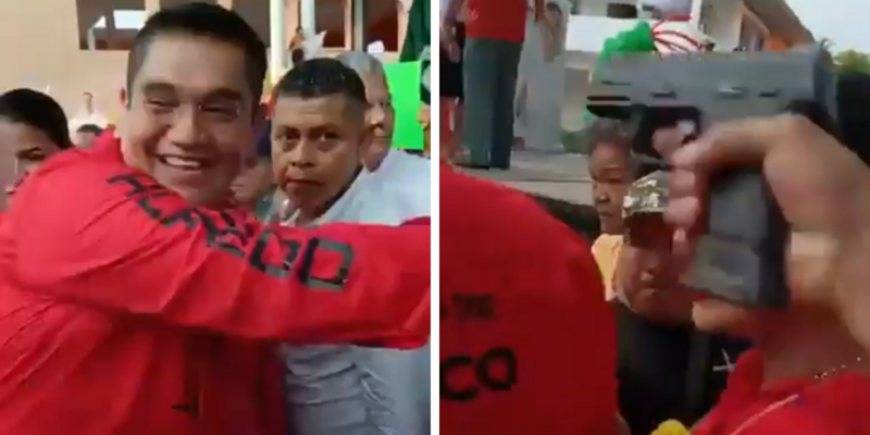 Brutal murder of campaigning Mexican mayoral candidate shot dead at point blank range caught on video