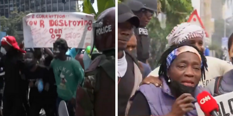 Protesters killed, Obama's half-sister tear gassed as thousands storm Kenya's Parliament in Nairobi