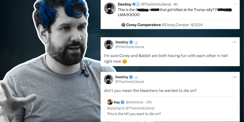 BILL HURRELL: Destiny's 'mask off' moment shows how unserious the modern Left is