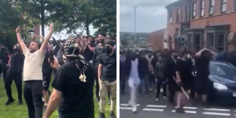 'Muslim patrol' vigilante groups gather in UK during protests after stabbing deaths of 3 school girls