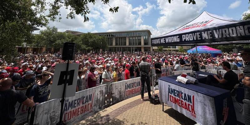 Charlie Kirk's Texas A&M campus visit draws massive crowd as American youth veers right